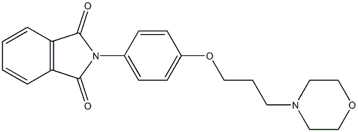 N-(4-(gamma-N'-morpholinopropoxy)phenyl)phthalimide Struktur