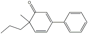 2,4-Cyclohexadien-1-one,6-methyl-3-phenyl-6-propyl-(9CI) Struktur