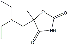 2,4-Oxazolidinedione,5-(diethylaminomethyl)-5-methyl-(5CI) Struktur