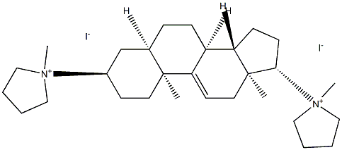 3,17-dipyrrolidin-1'-yl-5-delta(9,11)-androstene dimethiodide Struktur