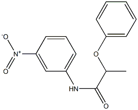 N-{3-nitrophenyl}-2-phenoxypropanamide Struktur