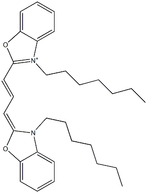 3,3'-diheptyloxycarbocyanine Struktur