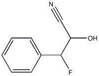 Benzenepropanenitrile,  -bta--fluoro--alpha--hydroxy- Struktur