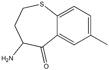 1-Benzothiepin-5(2H)-one,4-amino-3,4-dihydro-7-methyl-(8CI) Struktur