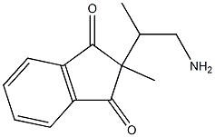 1,3-Indandione,2-(2-amino-1-methylethyl)-2-methyl-(8CI) Struktur