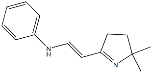 1-Pyrroline,2-(2-anilinovinyl)-5,5-dimethyl-(8CI) Struktur