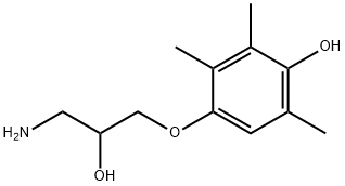 2-Propanol,1-amino-3-(4-hydroxy-2,3,5-trimethylphenoxy)-(8CI) Struktur