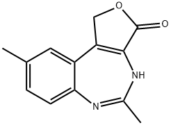 3H-Furo[3,4-d][1,3]benzodiazepin-3-one,1,4-dihydro-5,9-dimethyl-(8CI) Struktur