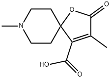 1-Oxa-8-azaspiro[4.5]dec-3-ene-4-carboxylicacid,3,8-dimethyl-2-oxo-(8CI) Struktur