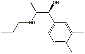 Benzyl alcohol, 3,4-dimethyl-alpha-[1-(propylamino)ethyl]-, erythro- (8CI) Struktur