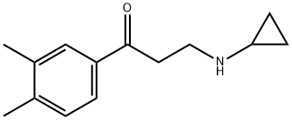 Propiophenone, 3-(cyclopropylamino)-3,4-dimethyl- (8CI) Struktur