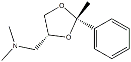 1,3-Dioxolane-4-methylamine,N,N,2-trimethyl-2-phenyl-,stereoisomer(8CI) Struktur