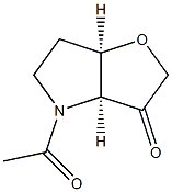 2H-Furo[3,2-b]pyrrol-3(3aH)-one,4-acetyltetrahydro-,(3aR,6aS)-rel-(9CI) Struktur