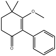 2-Cyclohexen-1-one,3-methoxy-4,4-dimethyl-2-phenyl-(5CI) Struktur