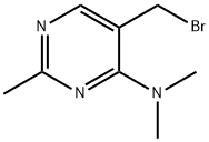 Pyrimidine,5-(bromomethyl)-4-(dimethylamino)-2-methyl-(8CI) Struktur