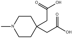 4,4-Piperidinediaceticacid,1-methyl-(9CI) Struktur