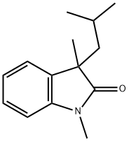 2H-Indol-2-one,1,3-dihydro-1,3-dimethyl-3-(2-methylpropyl)-(9CI) Struktur