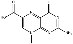 6-Pteridinecarboxylicacid,2-amino-4,8-dihydro-8-methyl-4-oxo-(9CI) Struktur