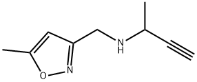 3-Isoxazolemethanamine,5-methyl-N-(1-methyl-2-propynyl)-(9CI) Struktur