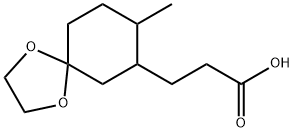 1,4-Dioxaspiro[4.5]decane-7-propanoicacid,8-methyl-(9CI) Struktur