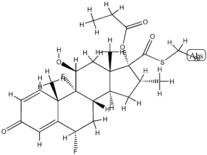 6,9-difluoro-11-hydroxy-16-methyl-3-oxo-17-(1-oxopropoxy)-, S-(bromomethyl)ester, (6α,11β,16α,17α)-|氟替卡松丙酸酯雜質(zhì)4