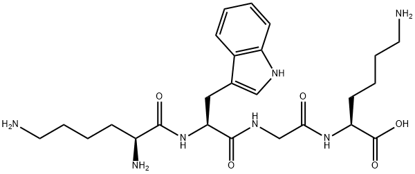 H-Lys-Trp-Gly-Lys-OH Struktur