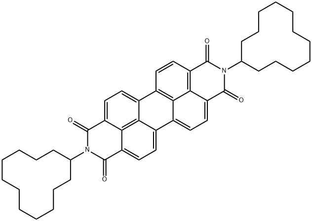 2,9-Di(cyclododecyl)-anthra2,1,9-def:6,5,10-d'e'f'diisoquinoline-1,3,8,10-tetrone Struktur