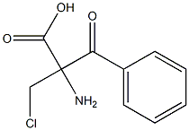 Phenylalanine,  -alpha--(chloromethyl)--bta--oxo- Struktur