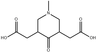 3,5-Piperidinediaceticacid,1-methyl-4-oxo-(9CI) Struktur