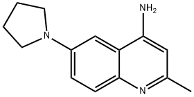 4-Quinolinamine,2-methyl-6-(1-pyrrolidinyl)-(9CI) Struktur