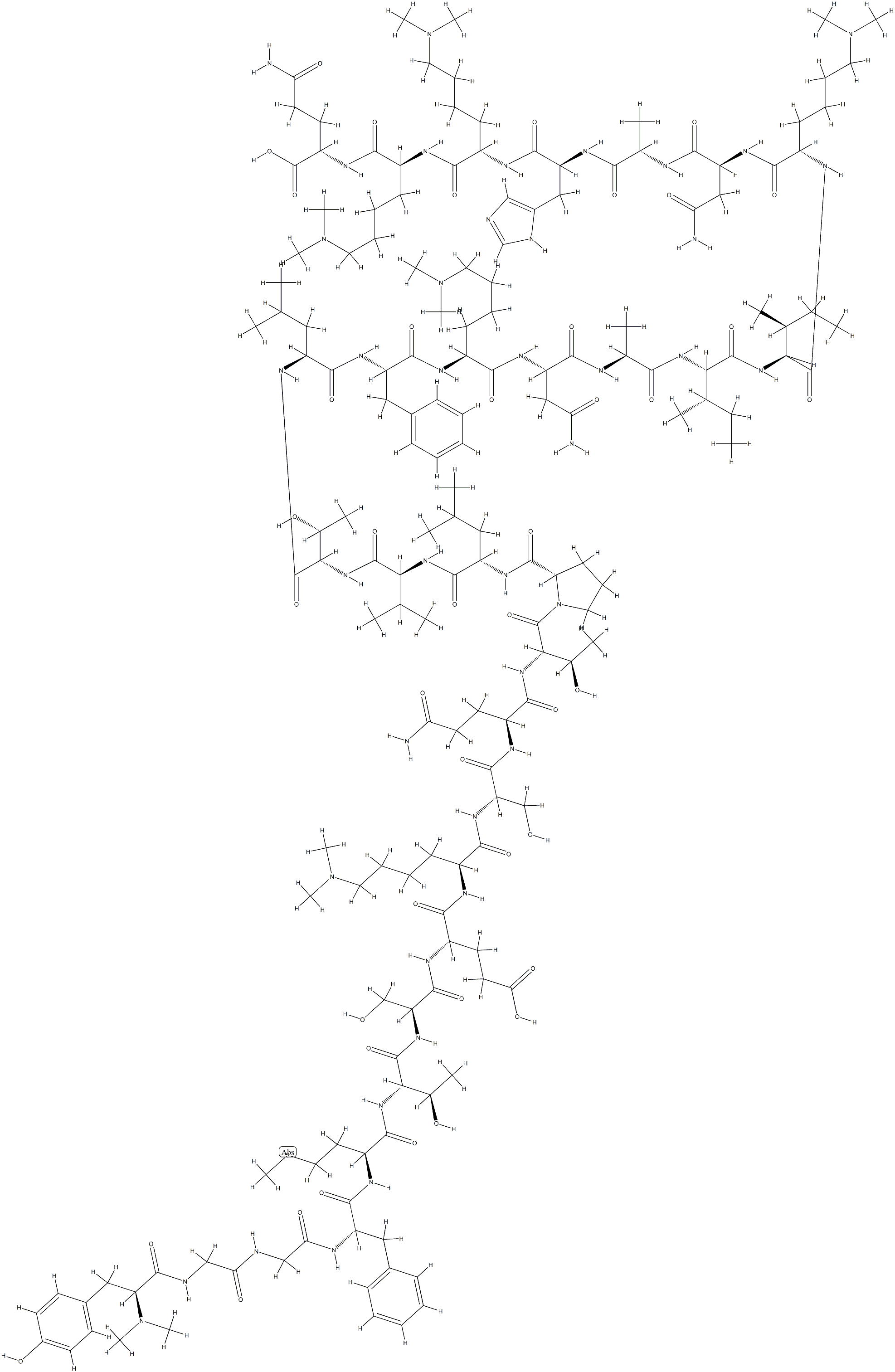 N-dimethyl beta-endorphin Struktur