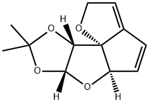 Furo[2,3:1,5]cyclopenta[1,2:4,5]furo[2,3-d][1,3]dioxole,2,5a,6a,9a-tetrahydro-8,8-dimethyl-,(5aR,6aR,9aR,9bR)-(9CI) Struktur