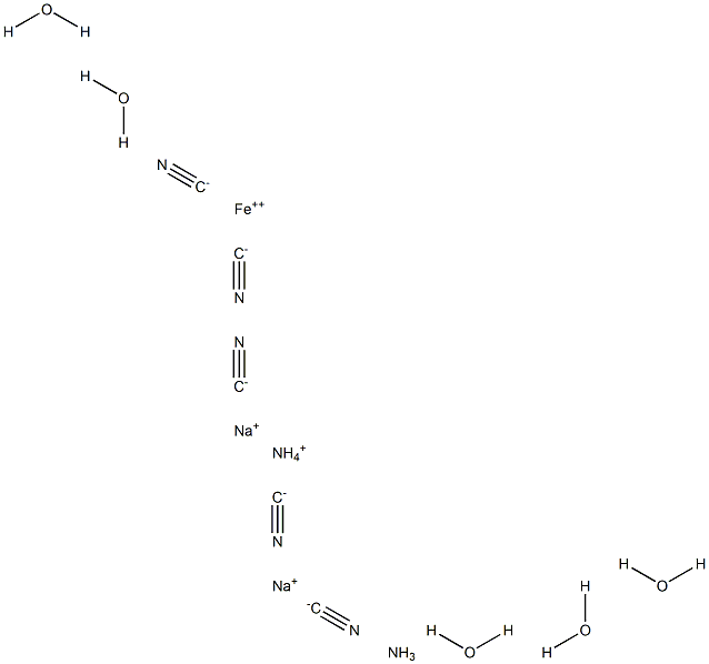 PENTACYANOAMINE FERROATE, AMMONIUM        DISODIUM SALT, PENTAHYDRATE 97 Struktur