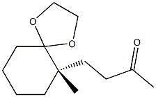 2-Butanone,4-[(6S)-6-methyl-1,4-dioxaspiro[4.5]dec-6-yl]-(9CI) Struktur