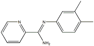 2-Pyridinecarboximidamide,N-(3,4-dimethylphenyl)-(9CI) Struktur