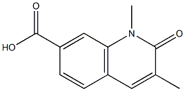 7-Quinolinecarboxylicacid,1,2-dihydro-1,3-dimethyl-2-oxo-(9CI) Struktur