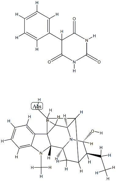 ajmaline phenylbarbiturate Struktur