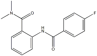 2-[(4-fluorobenzoyl)amino]-N,N-dimethylbenzamide Struktur