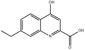 2-Quinolinecarboxylicacid,7-ethyl-4-hydroxy-(9CI) Struktur