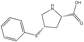 Cis-4-phenylthio-L-proline (Zofenopril Intermediate) Struktur