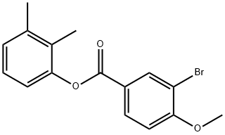 2,3-dimethylphenyl 3-bromo-4-methoxybenzoate Struktur