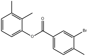 2,3-dimethylphenyl 3-bromo-4-methylbenzoate Struktur