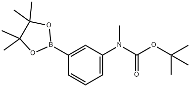 tert-butyl Methyl(3-(4,4,5,5-tetraMethyl-1,3,2-dioxaborolan-2-yl)phenyl)carbaMate Struktur