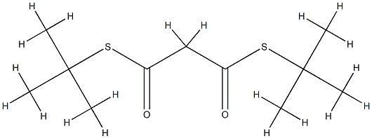 Propanebis(thioic)acid,S1,S3-bis(1,1-diMethylethyl) ester Struktur