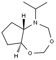 4H-Cyclopenta-1,3,5-dioxazepine,hexahydro-5-(1-methylethyl)-,trans-(9CI) Struktur