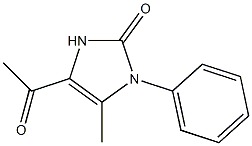 2H-Imidazol-2-one,4-acetyl-1,3-dihydro-5-methyl-1-phenyl-(9CI) Struktur