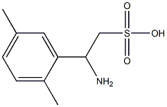 Benzeneethanesulfonic acid, ba-amino-2,5-dimethyl- (9CI) Struktur