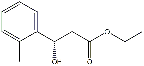 Benzenepropanoic acid, ba-hydroxy-2-methyl-, ethyl ester, (baS)- (9CI) Struktur