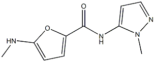 2-Furancarboxamide,5-(methylamino)-N-(1-methyl-1H-pyrazol-5-yl)-(9CI) Struktur