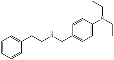 N,N-diethyl-4-{[(2-phenylethyl)amino]methyl}aniline Struktur